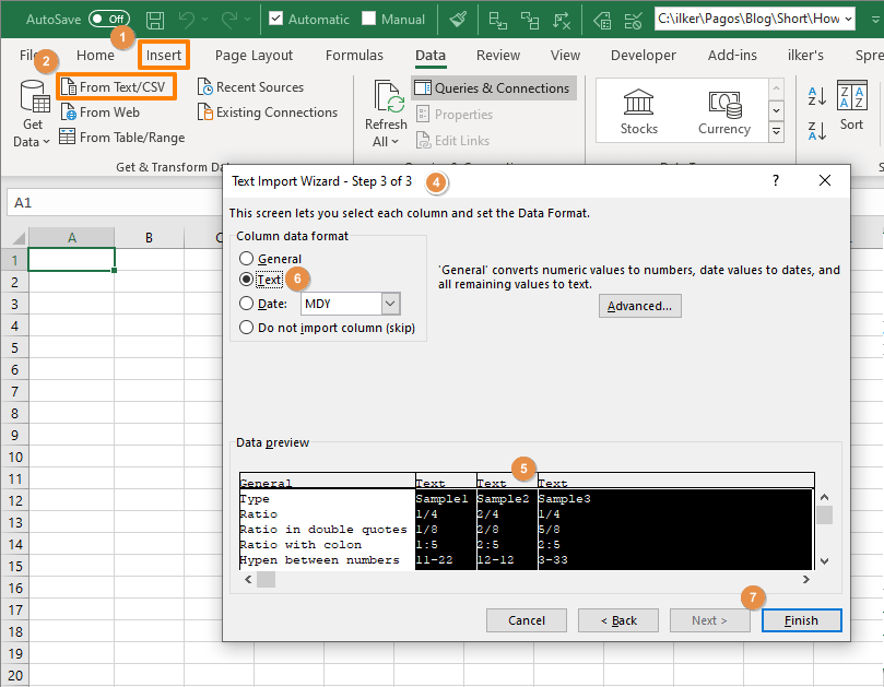 How to avoid formatting change in CSV files in Excel
