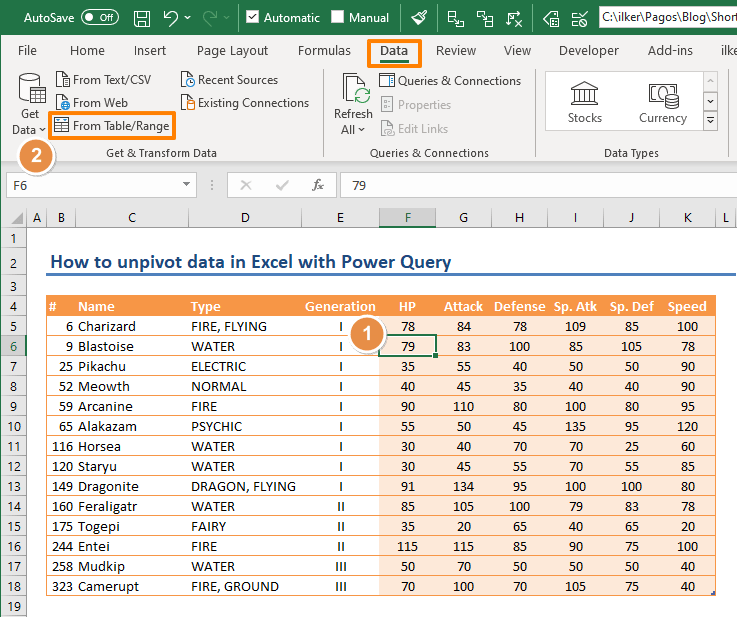 How to unpivot data in Excel with Power Query • Excel 365, 2019 2010