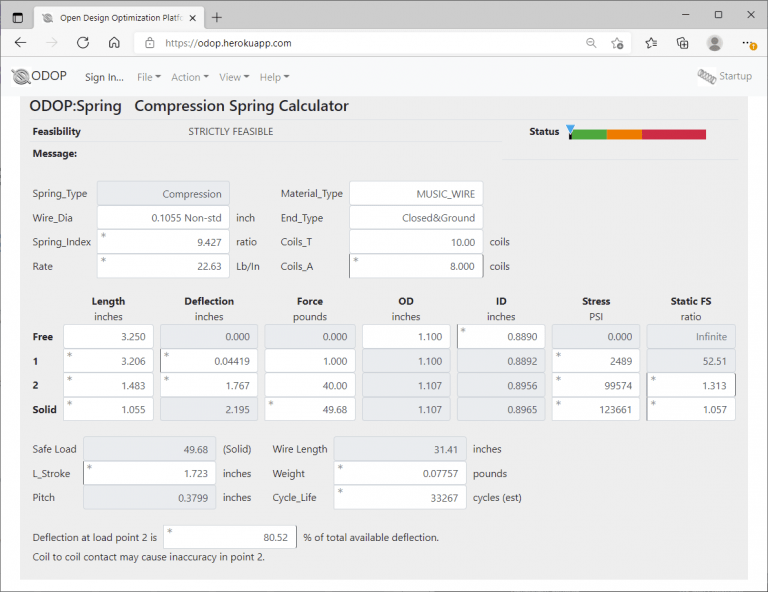 Compression Spring Design Software and Calculator ODOPSpring