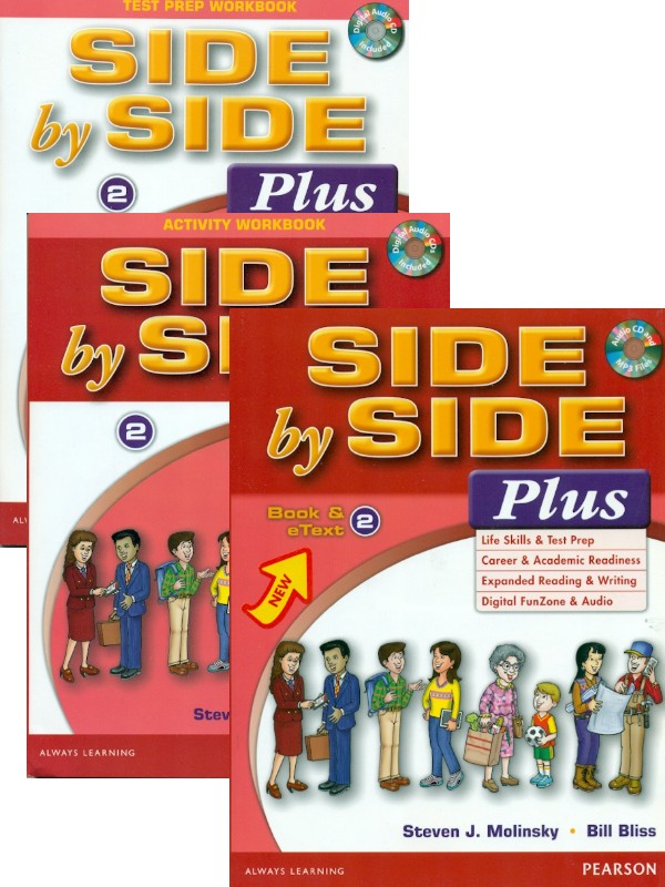 Side by Side Plus 2 with eText Student Book + Activity Workbook + Test
