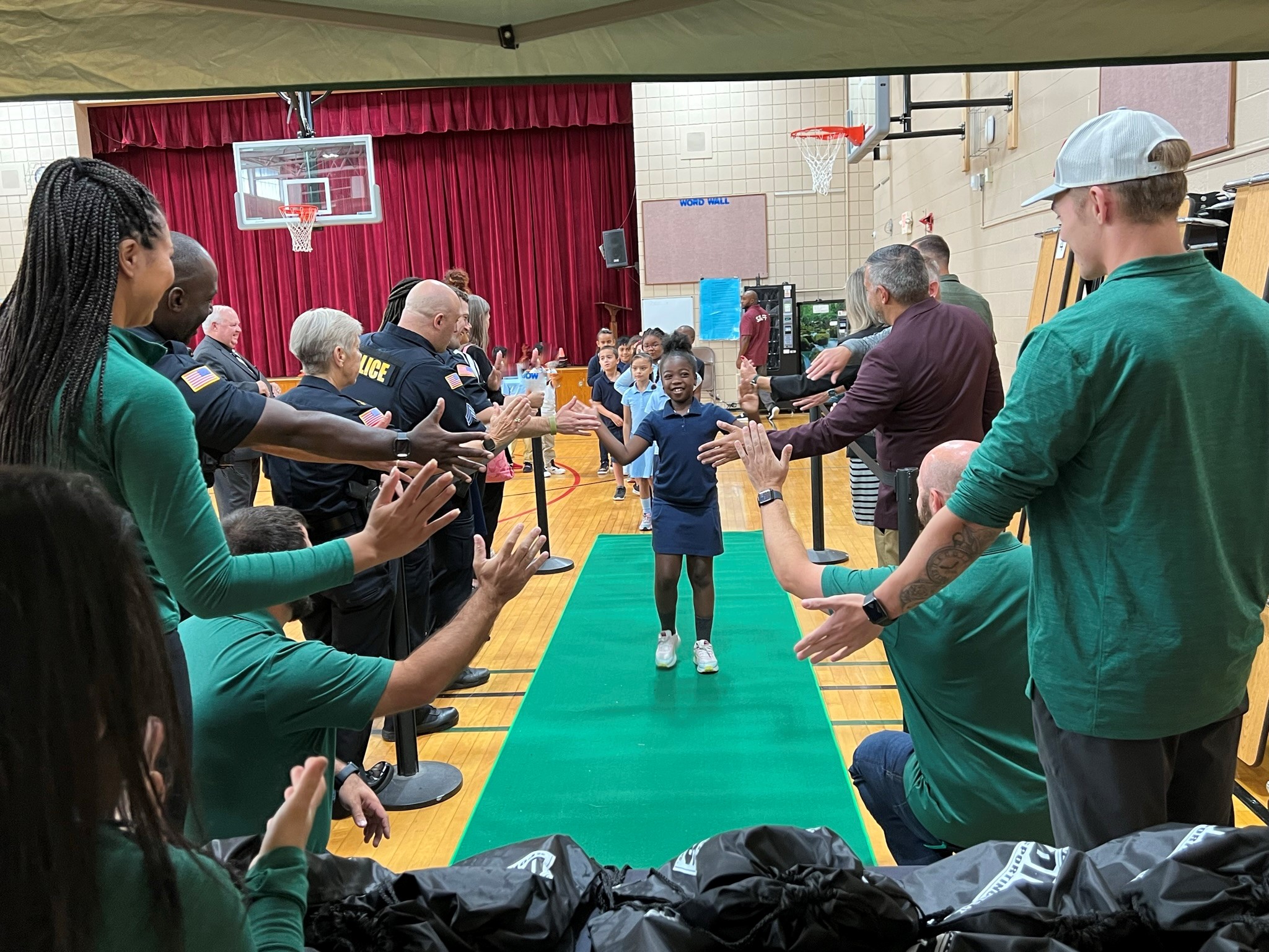 Mayor Sarno, Police Superintendent Clapprood, School Superintendent Warwick join with