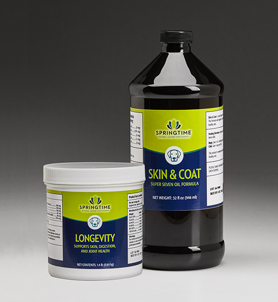Longevity + Skin & Coat Oil Starter Kit Natural Dog Supplements