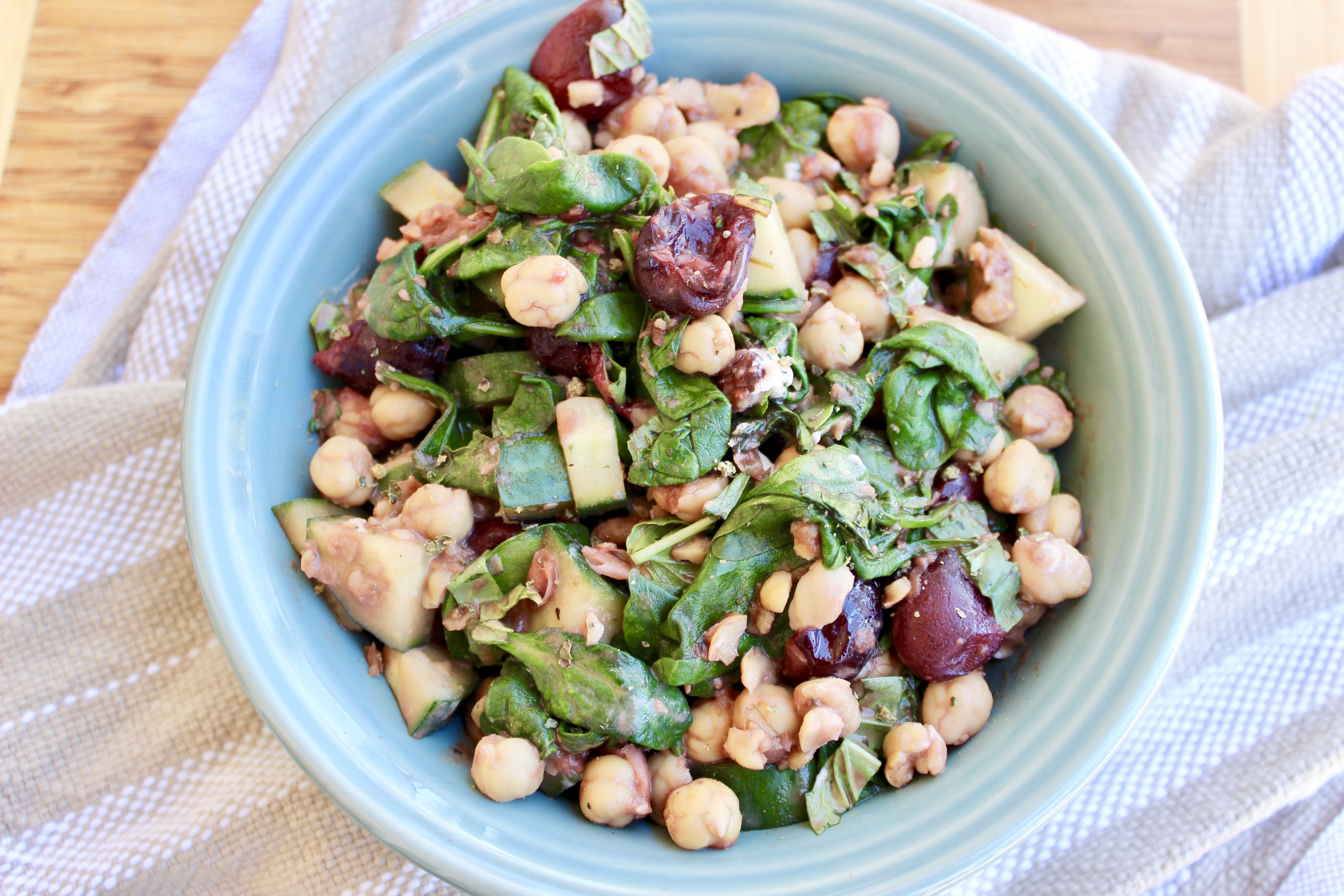 Cherry Balsamic Chickpea Salad Sprint 2 the Table