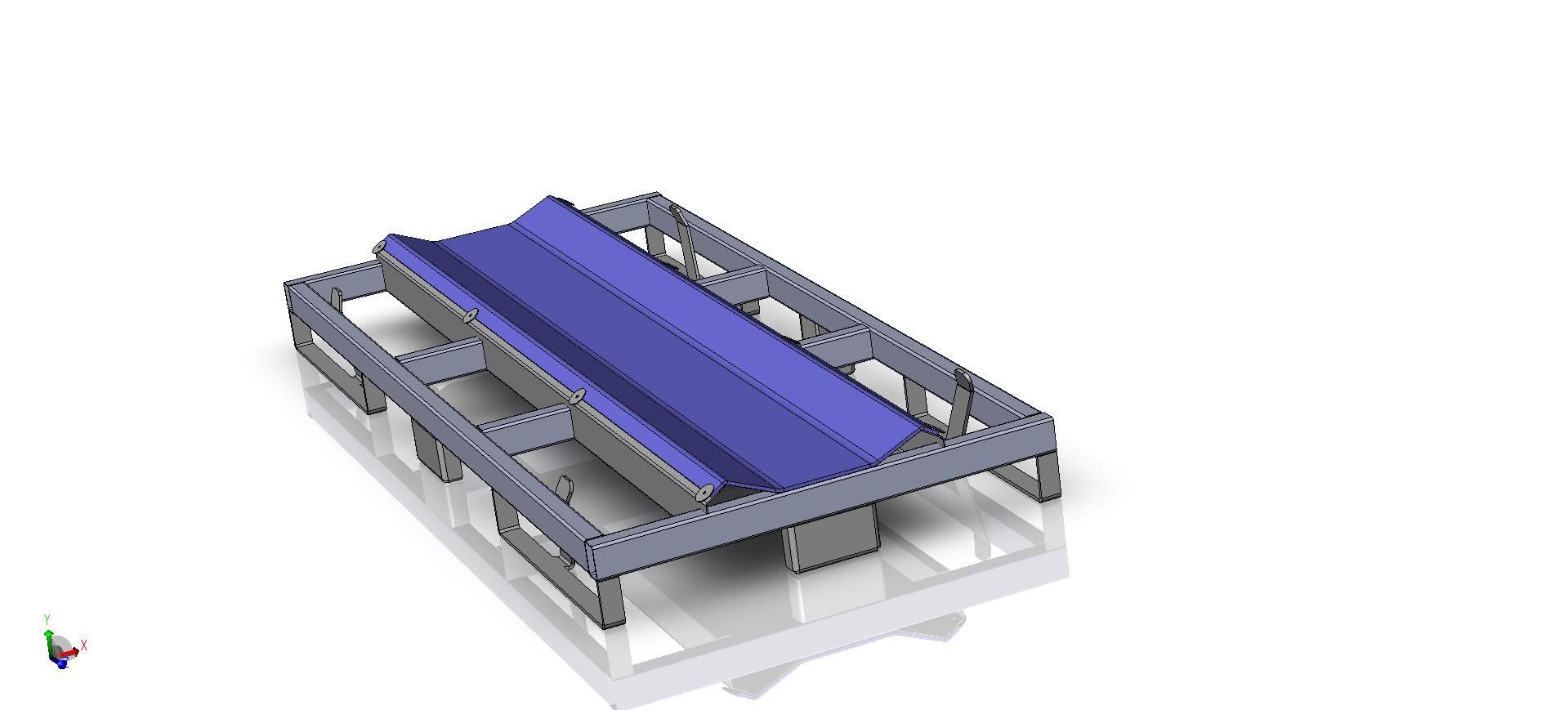 Stackable Pallets Steel and Metal Tab Stack Roll Cradle Pallets