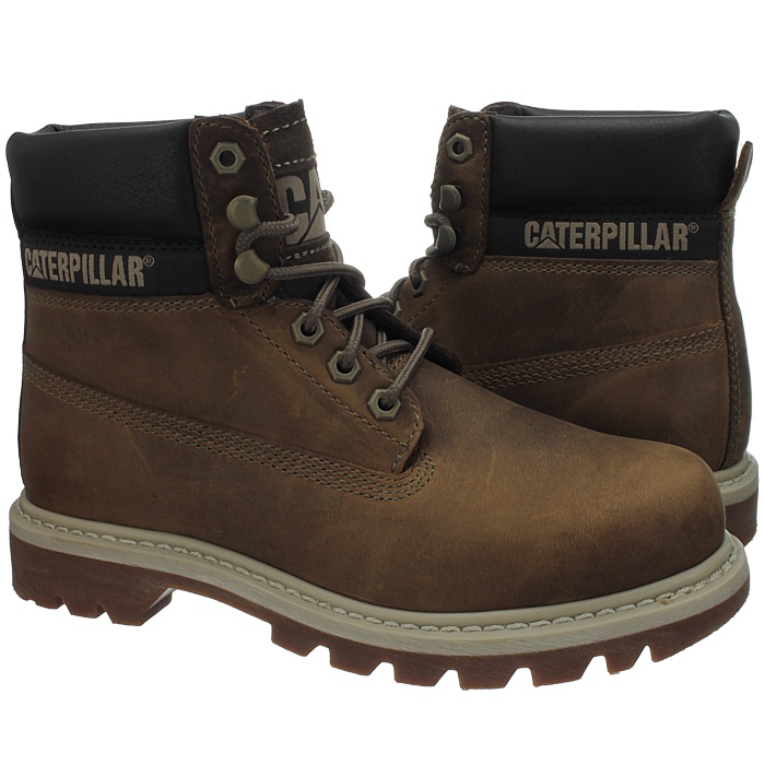 Caterpillar Colorado Black Brown Beige Women's Leather Boots 3 Colors