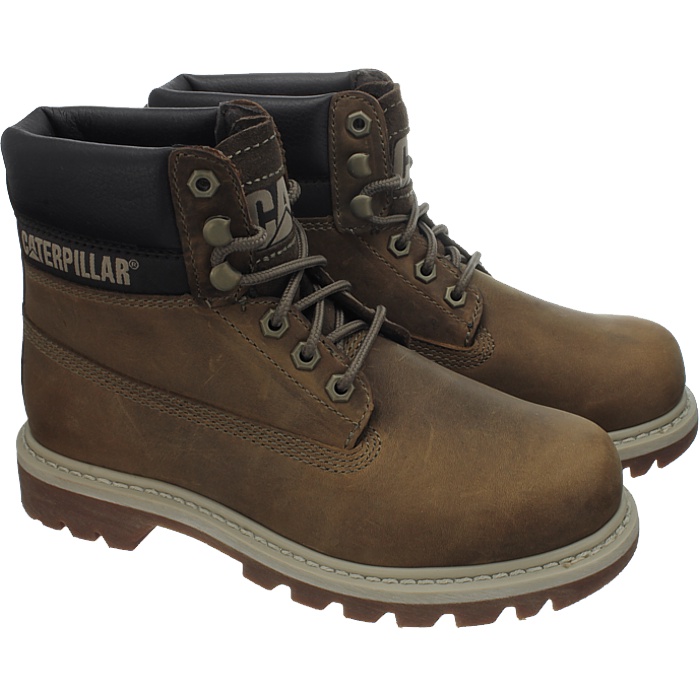 Caterpillar Colorado Black Brown Beige Women's Leather Boots 3 Colors