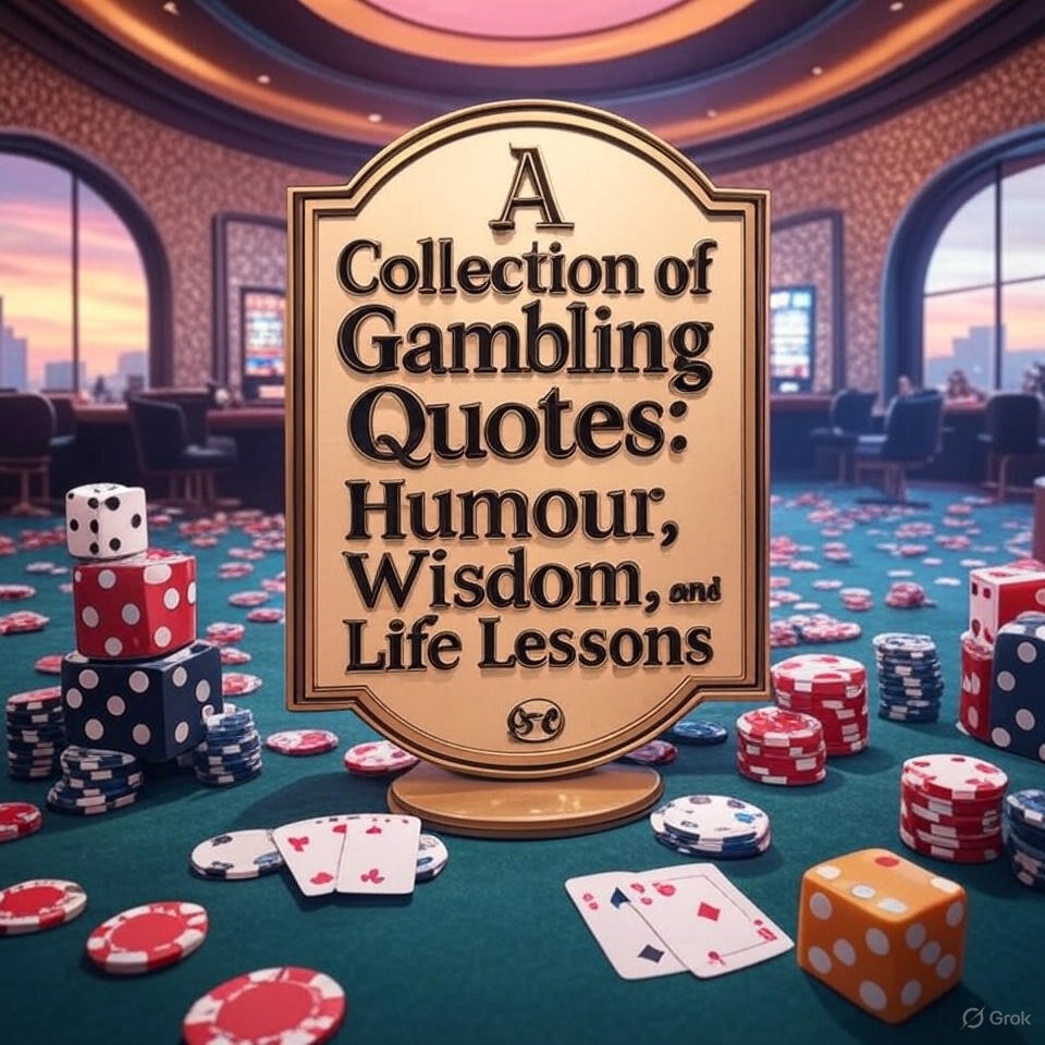 Gambling Quotes 50+ Insights on Risk, Luck, and Life