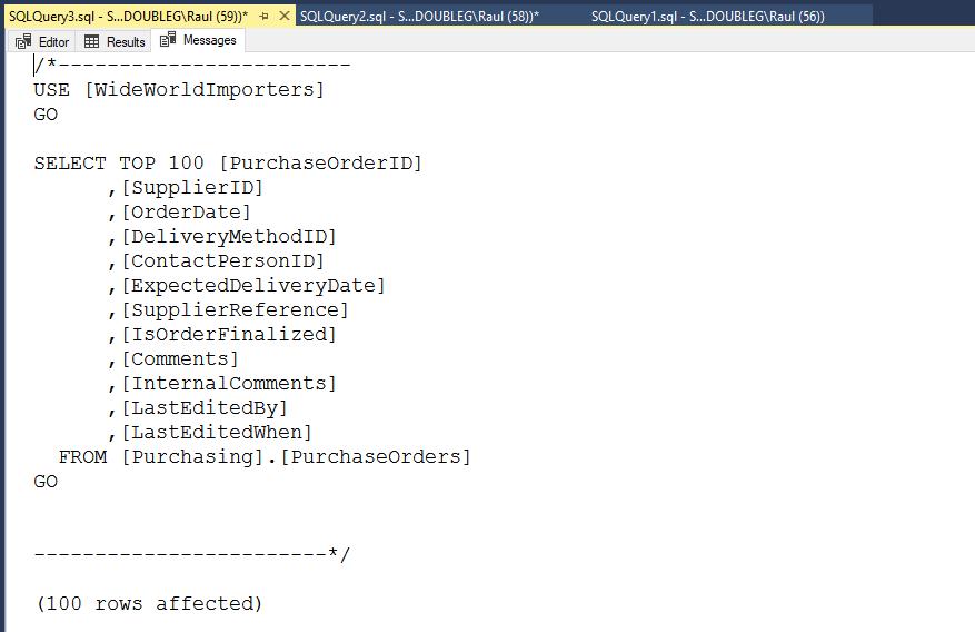 Configuraciones en SSMS para presentaciones de SQL Server SQLDoubleG