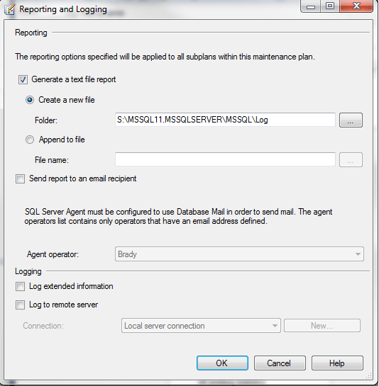 SQL Server Maintenance Plans Reporting and Logging SQL Freelancer Blog