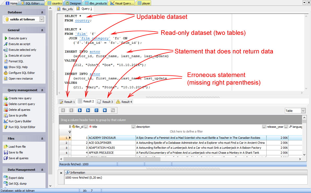 MySQL Admin Tool MySQL Client for Windows by SQL Maestro Group