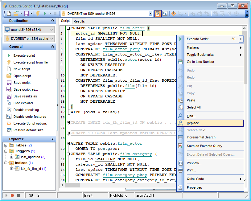 SQL Management Studio for PostgreSQL SQLManager