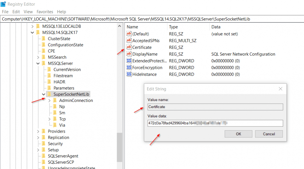 How to Enable SSL CertificateBased Encryption on a SQL Server Failover