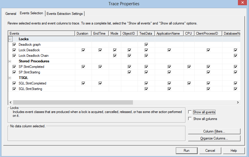 Tracing deadlock sql profiler 1 SQLRelease
