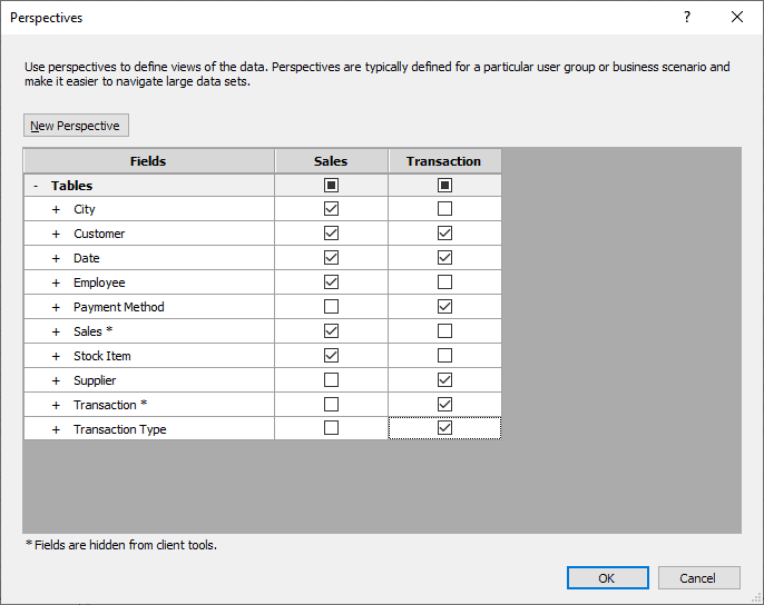 Stairway to SSAS Tabular Level 8 Multiple Fact Tables and Perspectives