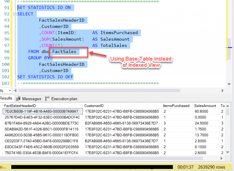 Introduction to Indexed Views in SQL Server SQLServerCentral