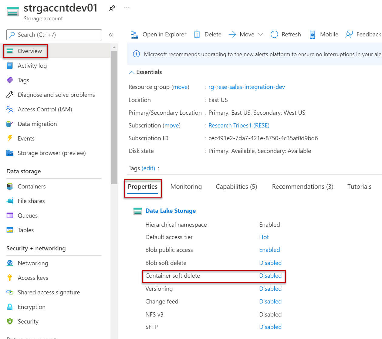 Prevent Accidental Data Deletion in Azure Storage Container with Soft