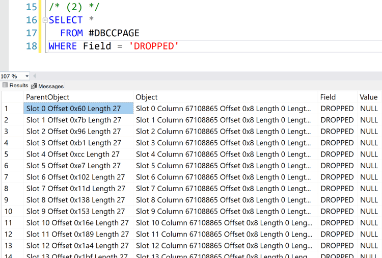 Identify Tables With Dropped Columns SQLServerCentral