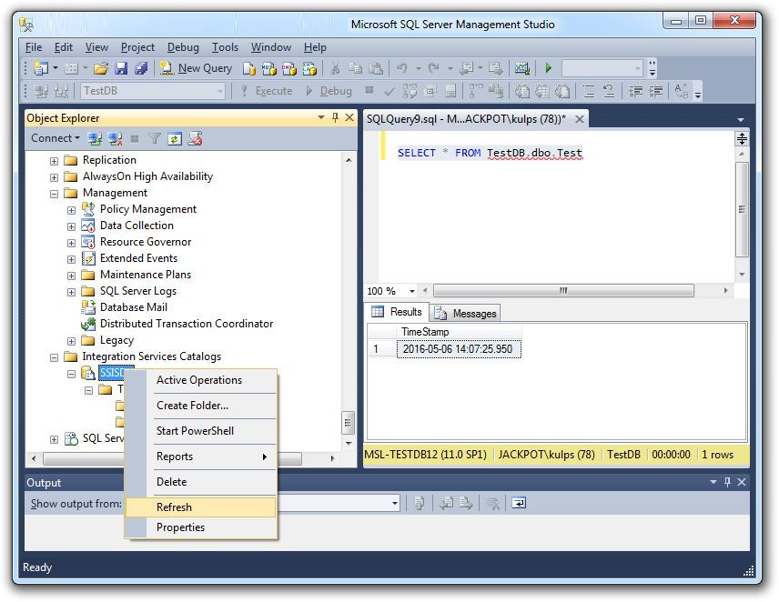 How to deploy and execute an SSIS package from the SSISDB catalog