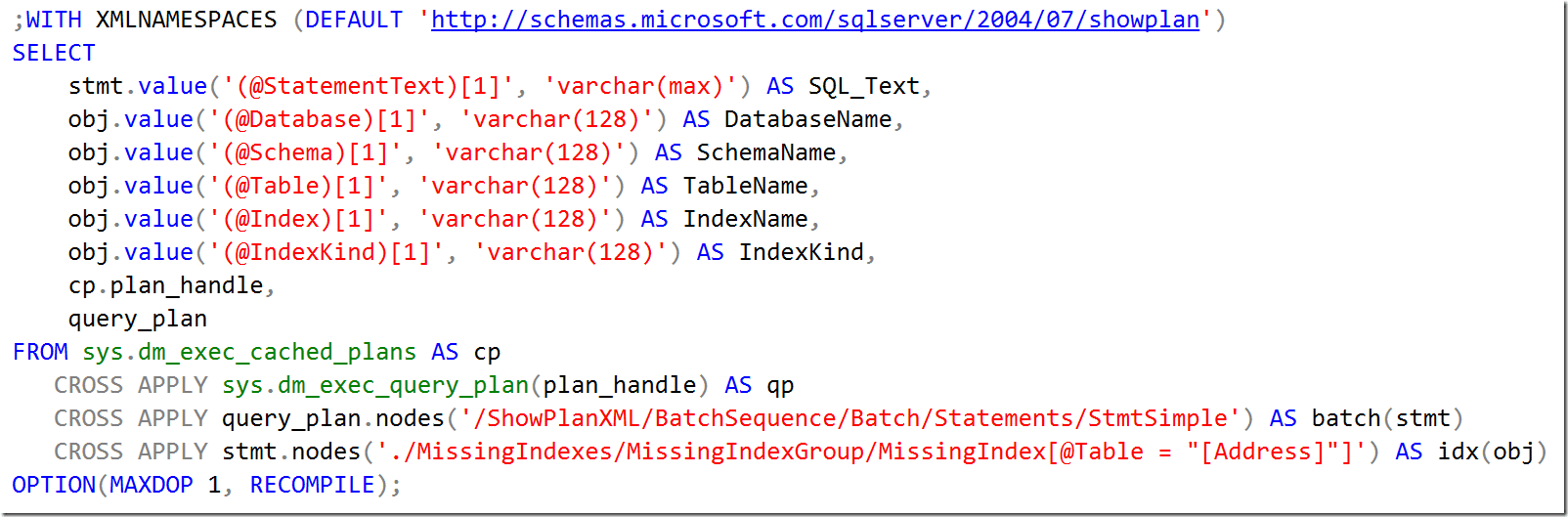 SQL Tuning Finding statements for missing indexes SQLServerCentral