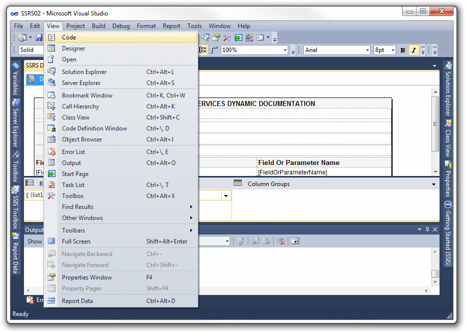 Dynamic SSRS report documentation via a ReportServer.dbo.Catalog query