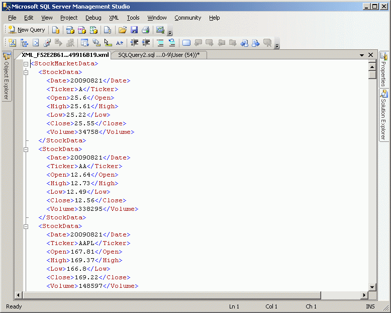 Basics of XML and SQL Server, Part 1 Streaming XML SQLServerCentral