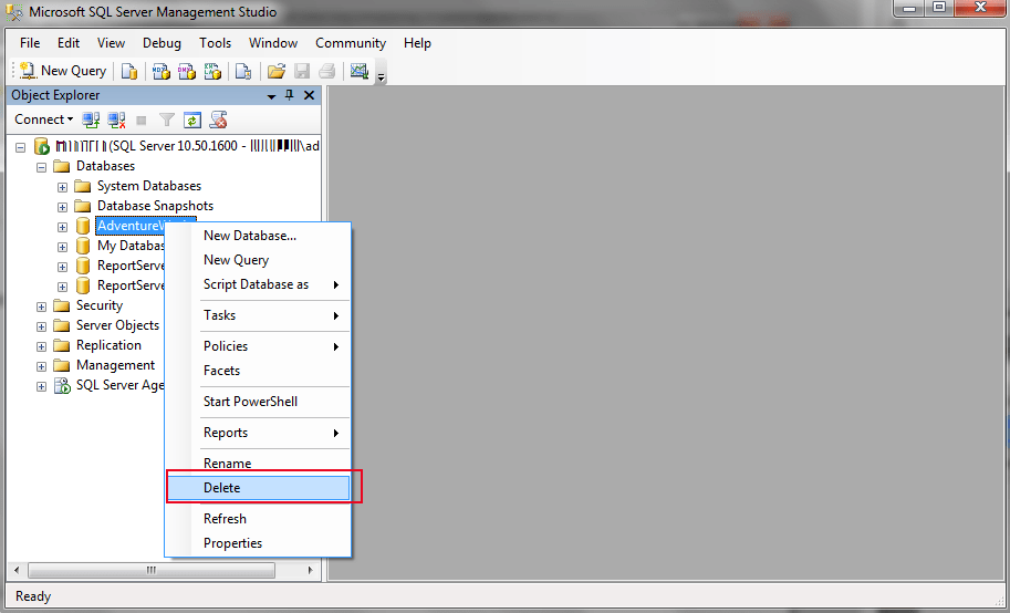 How To Delete Table Data In Sql Server Management Studio