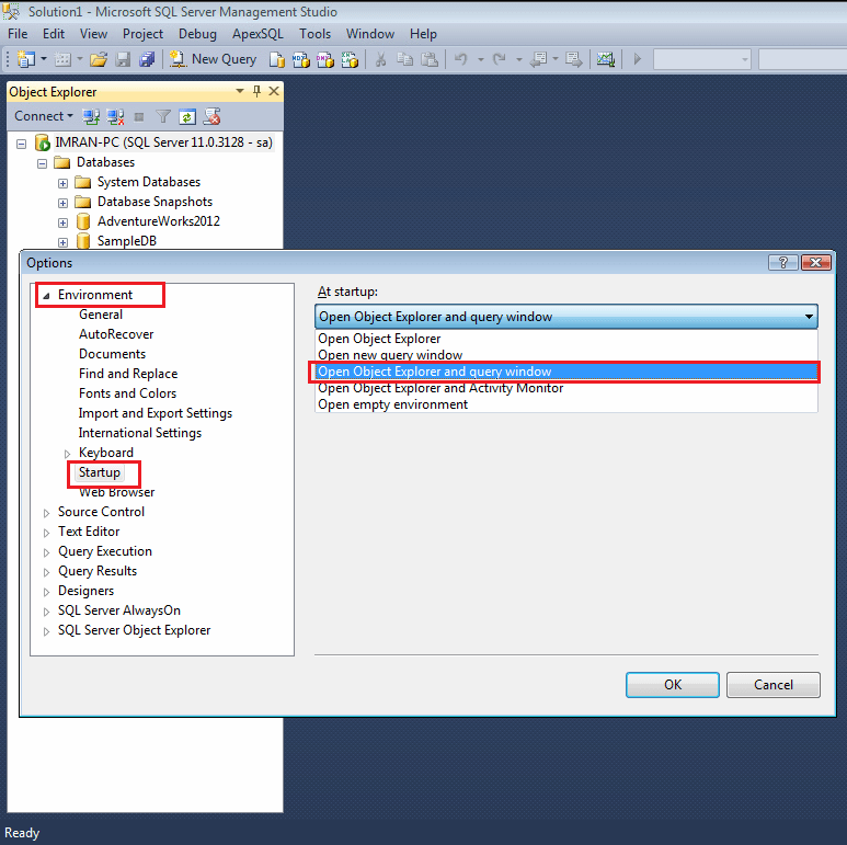 Sql server management studio ssms