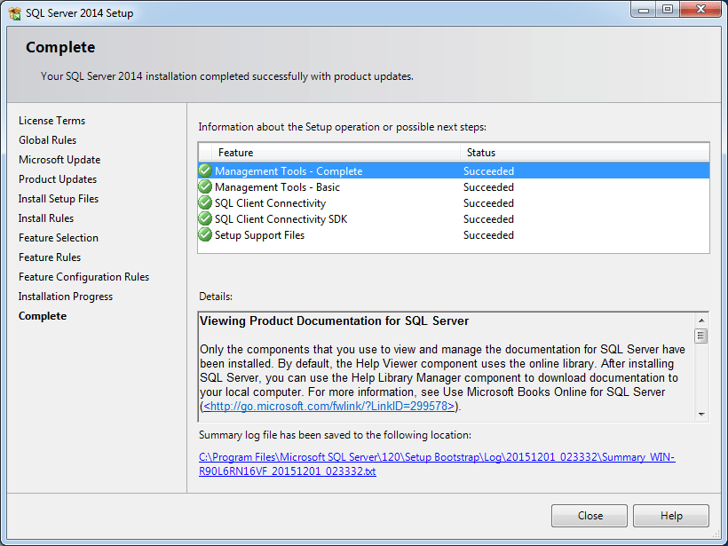 How to install SQL Server 2014 Management Studio SQL
