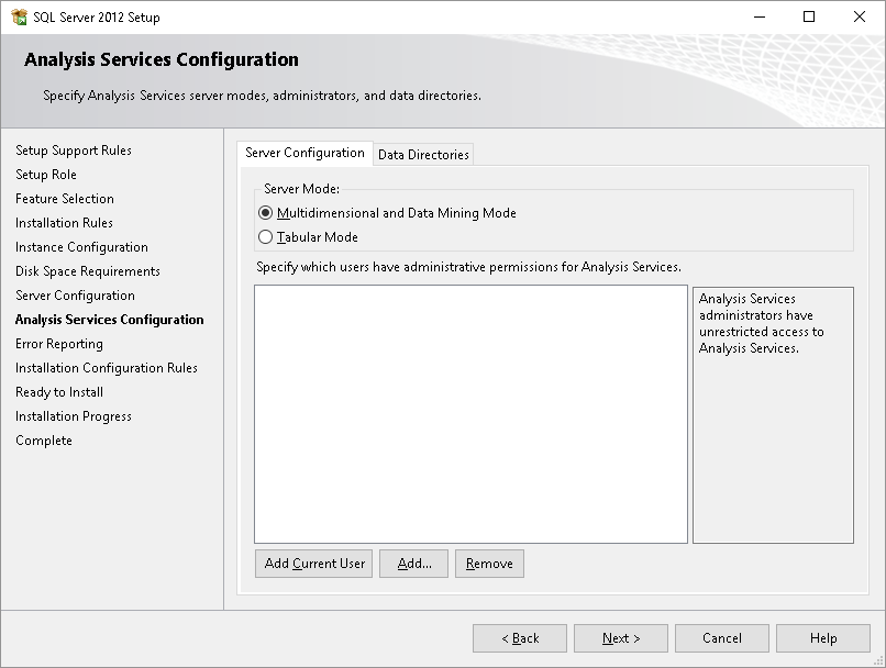 Connecting to Data Source(s) with SQL Server Analysis Services
