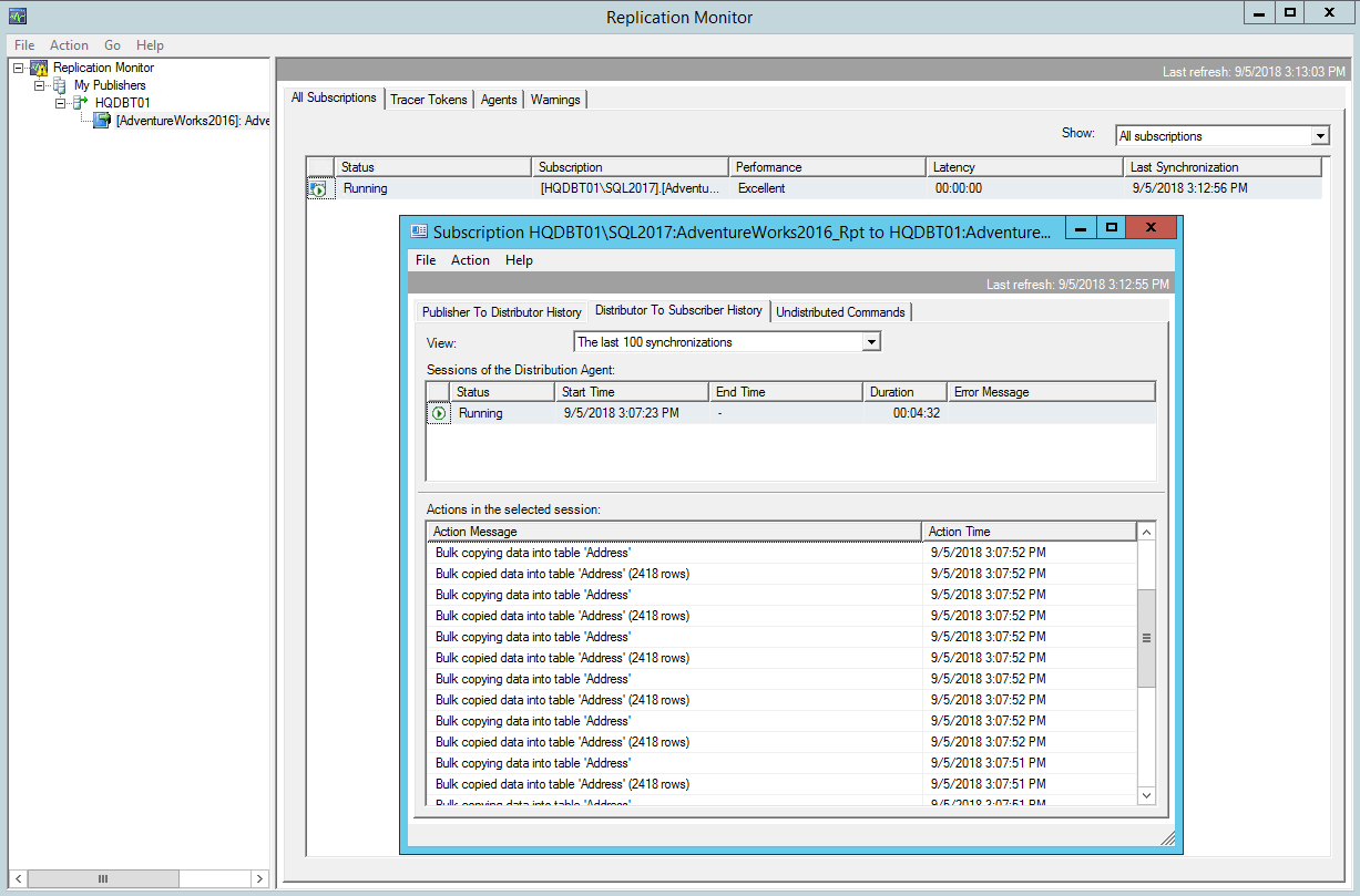 SQL Replication Basic setup and configuration