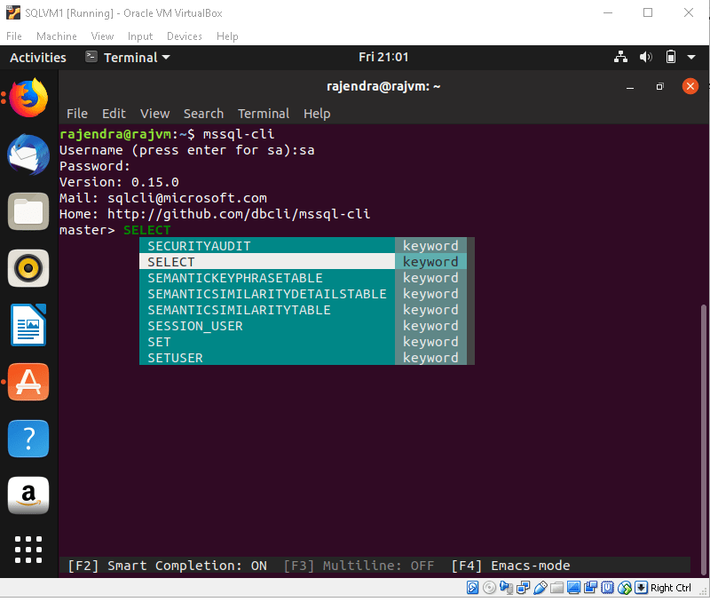 SQL Server 2019 on Linux with Ubuntu and Azure Data Studio