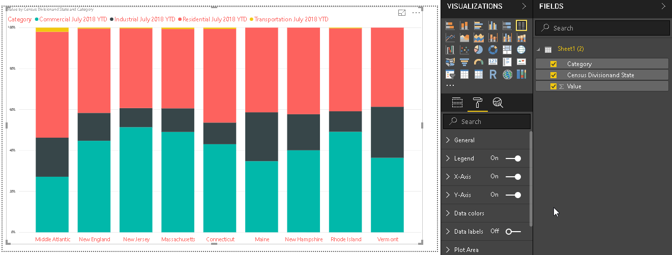 Power bi 100 stacked bar chart with line AustinKeiva