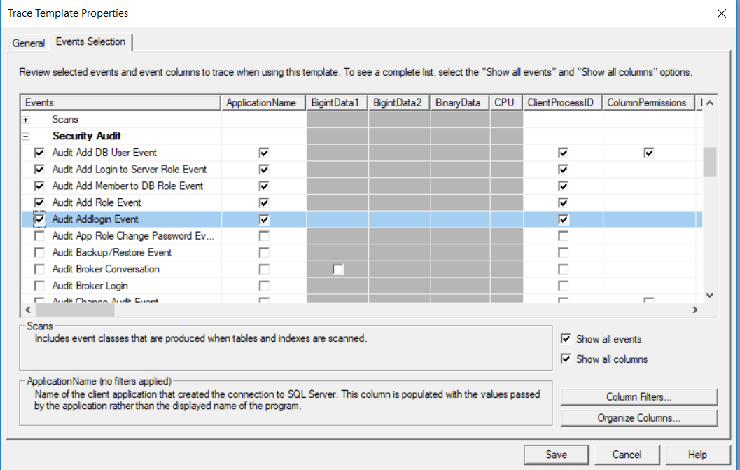 Implementing a manual SQL Server Audit