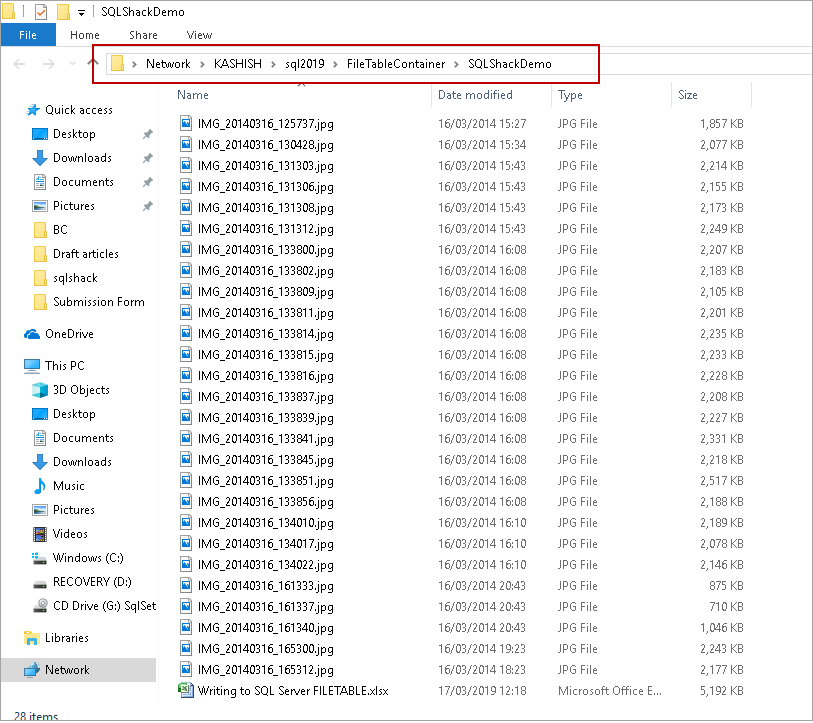 Managing Data in SQL Server FILETABLEs