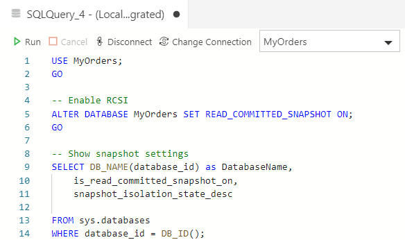 Snapshot Isolation in SQL Server