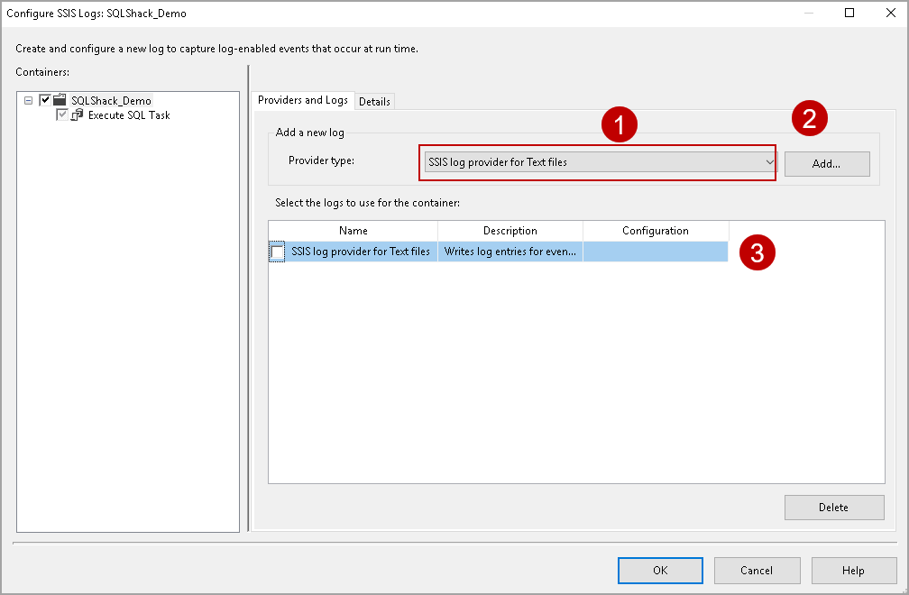 Overview of SSIS Package Logging