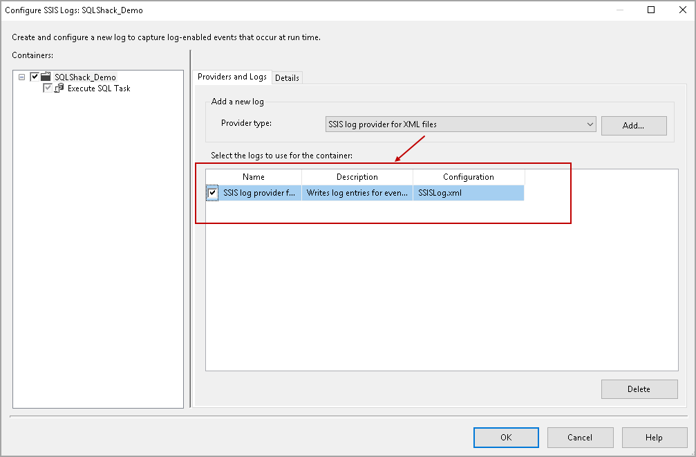 Overview of SSIS Package Logging