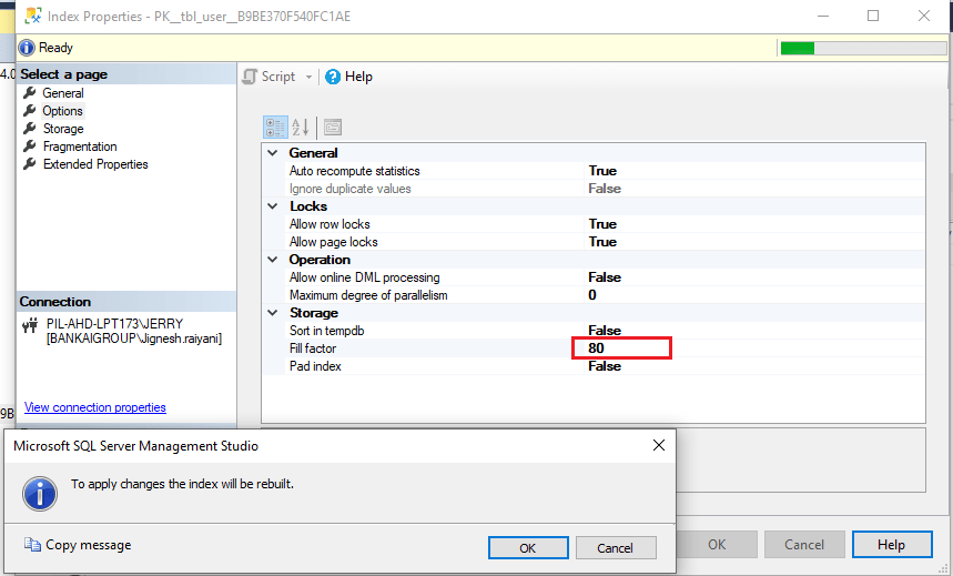 SQL Server Index Fill factor with a Performance Benchmark