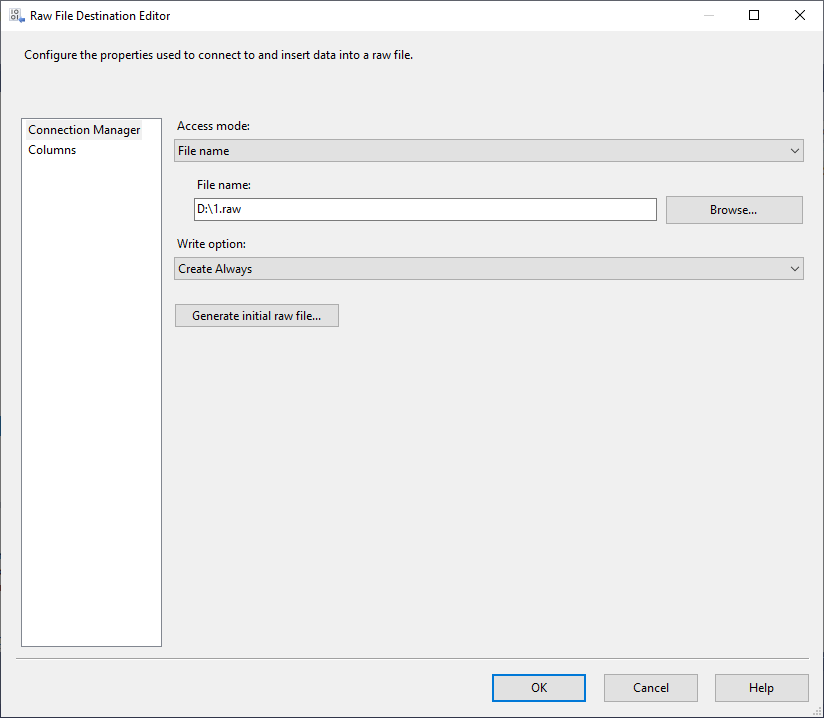 SSIS Flat Files vs Raw Files