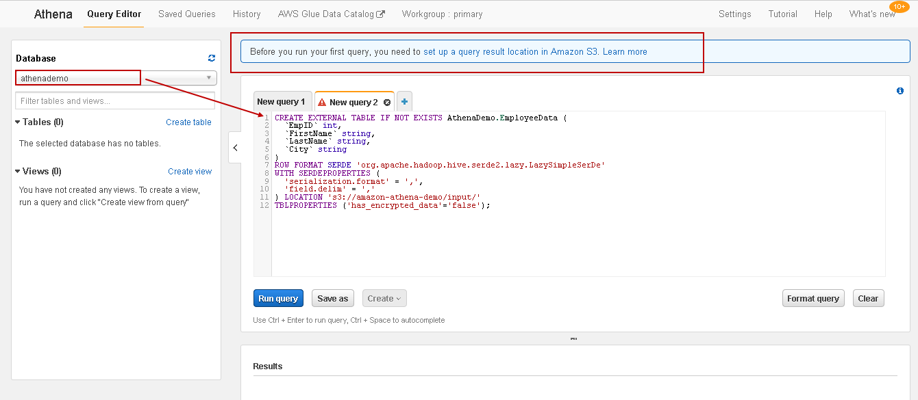 Query Amazon Athena external tables using SQL Server