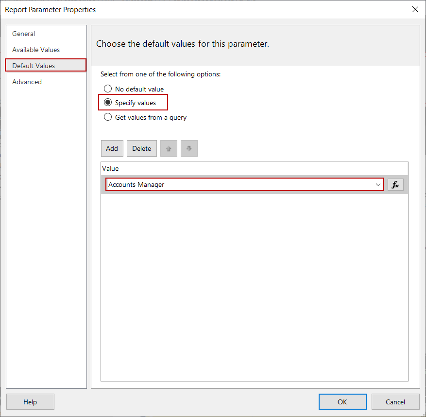Using multivalue parameters in SSRS