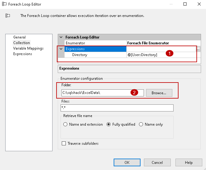 Import data from multiple Excel files into SQL Server tables using an