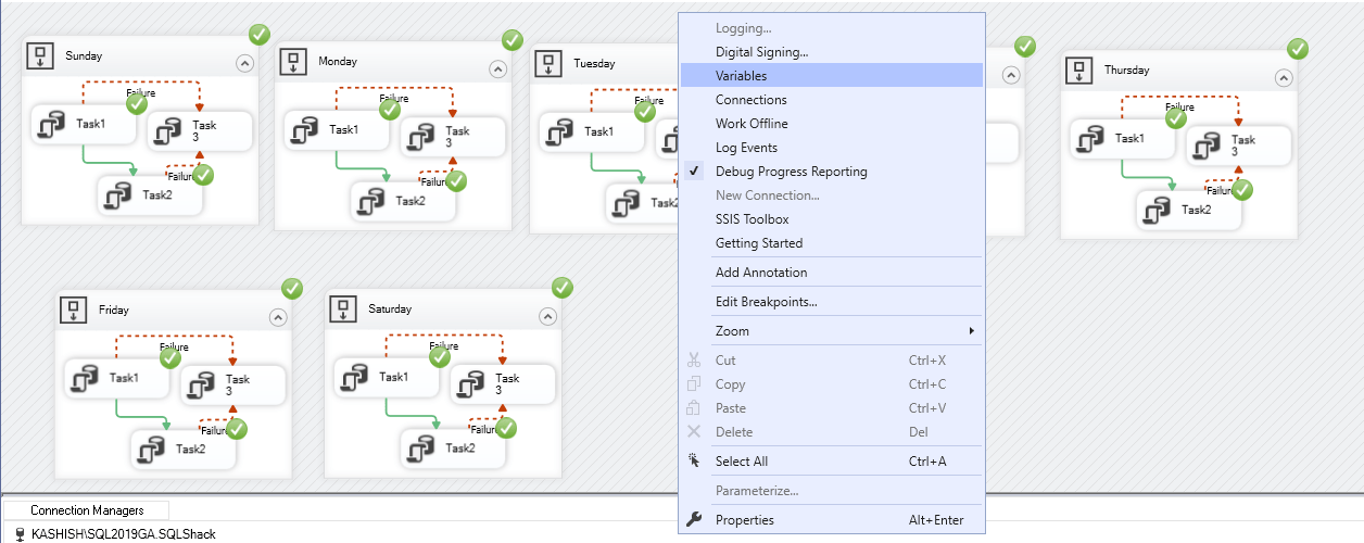 Sequence Containers in SSIS packages