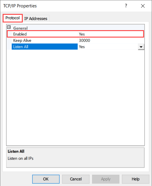 Enable Named Pipes And Tcpip Connections