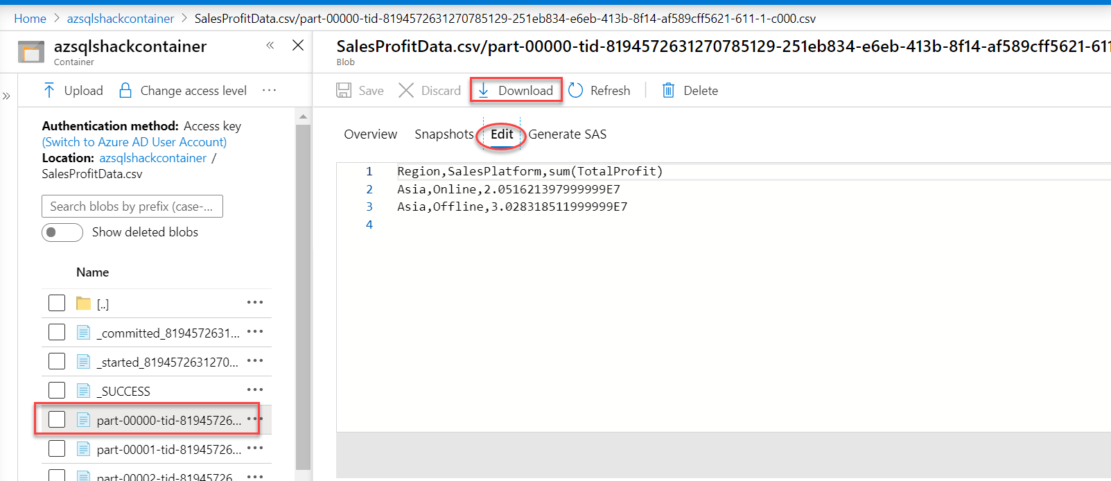 Accessing Azure Blob Storage from Azure Databricks