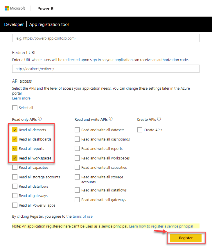 How to access Power BI REST APIs programmatically