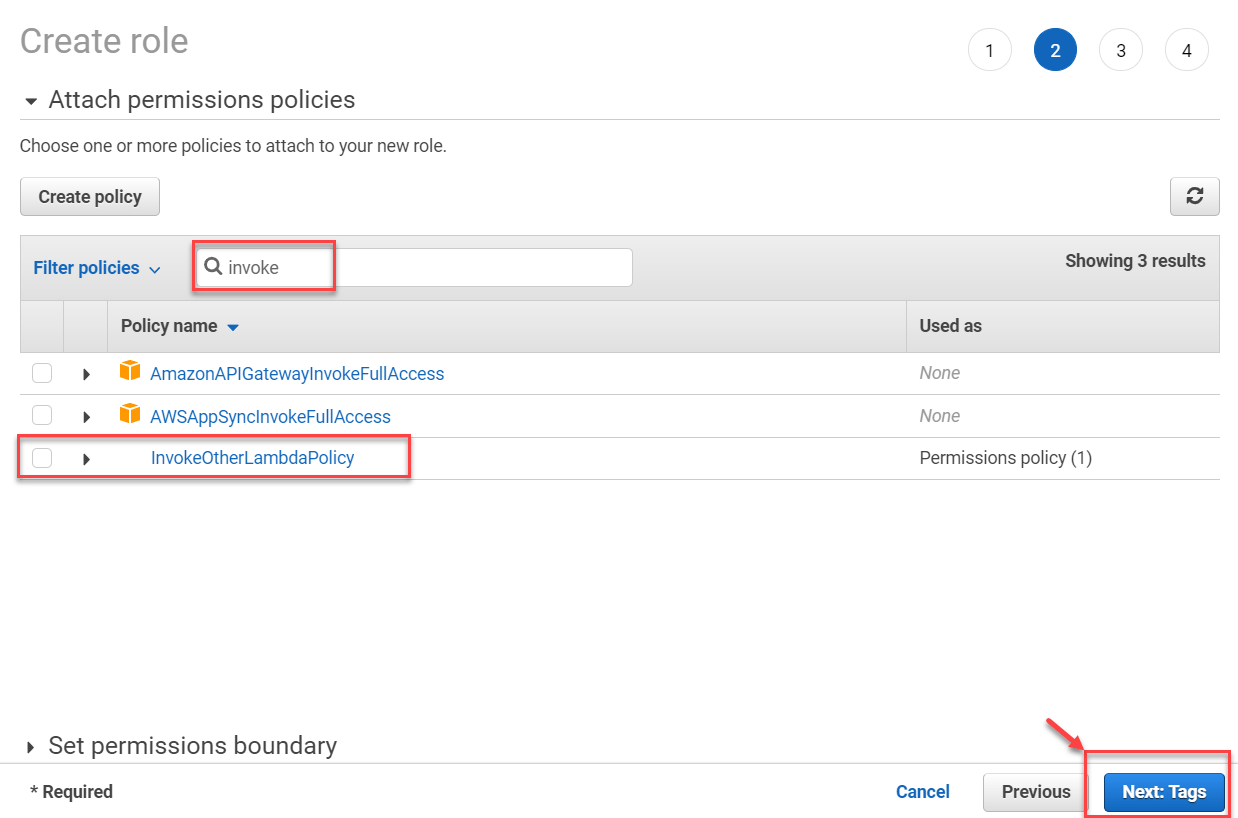 Calling an AWS Lambda function from another Lambda function