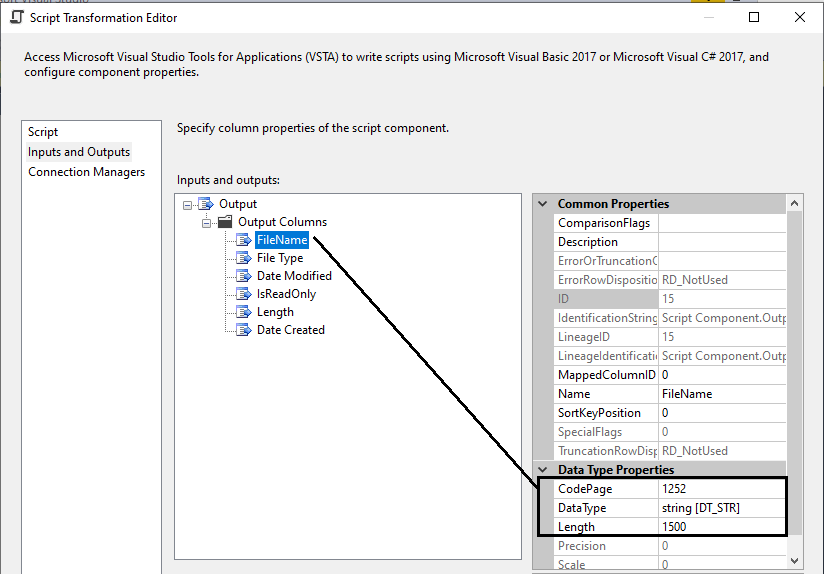 Using the SSIS Script Component as a Data Source