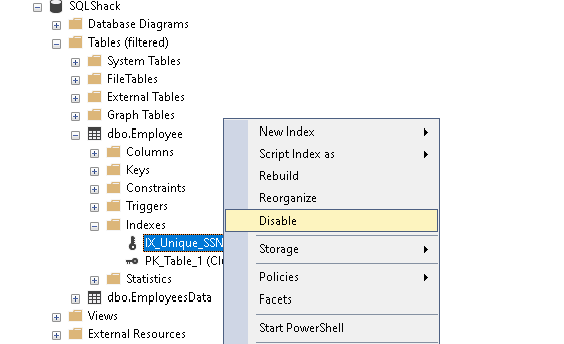 Difference between Unique Indexes and Unique Constraints in SQL Server
