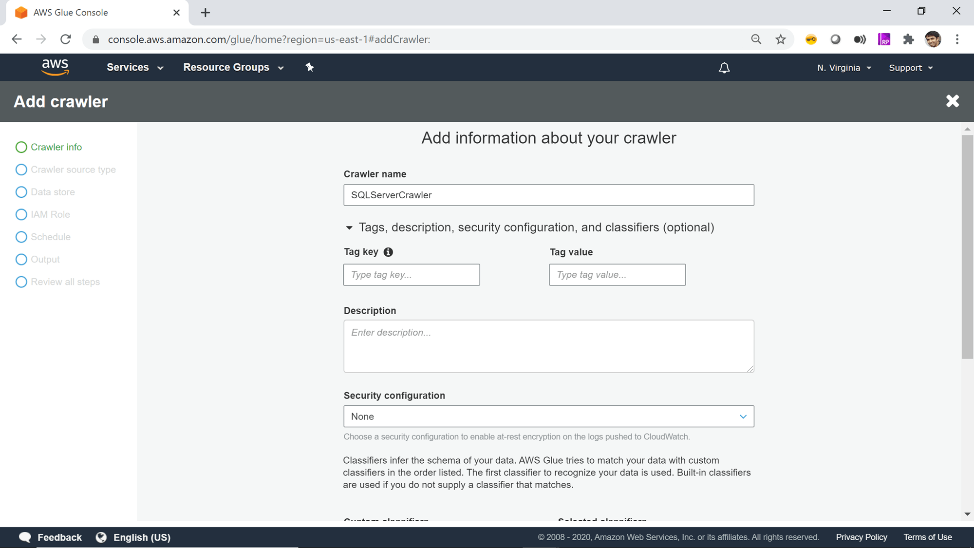 How to catalog AWS RDS SQL Server databases